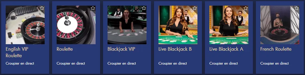 Casino en ligne Bondibet Croupiers en direct